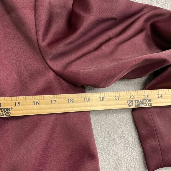 NEW Women’s XS Structured Satin Blazer Burgundy A New Day i1663 - Picture 6 of 10
